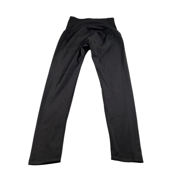 Black Maternity Leggings Medium High Waist Stretchy Polyester & Spandex NWOT - Picture 2 of 8